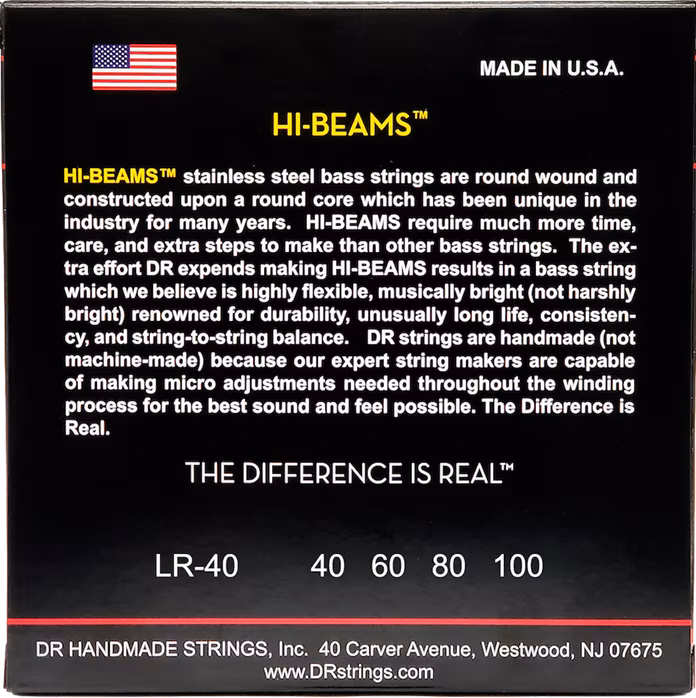 DR Strings LR-40 - Struny na basgitaru