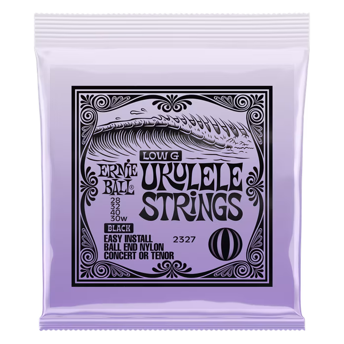 Ernie Ball Concert & Tenor Ukulele Strings Wound G Black - Struny pre koncertné/tenorové ukulele