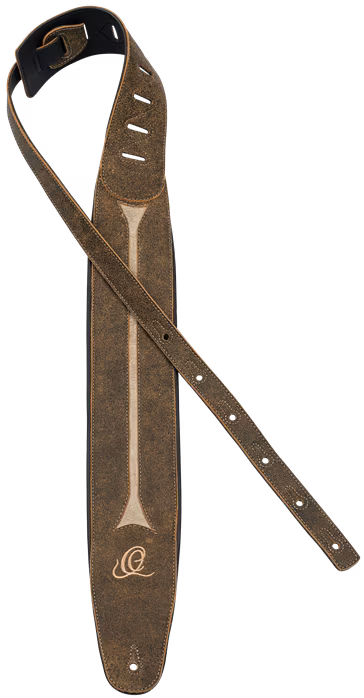 Ortega OSBS-3 Bass Leather Strap - Desert Stone - Gitarový popruh