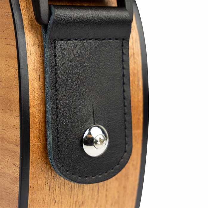 Cascha Ukulele Strap Poly-Cotton - Black - Popruh na ukulele