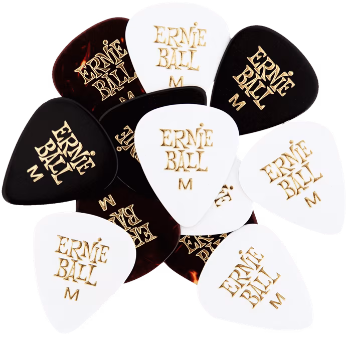 Ernie Ball 9178 Cellulose Picks Medium Assorted 12-Pack - Brnkátka