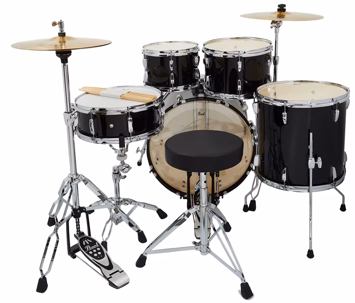Pearl Roadshow Jazz set Jet black - Súprava bicích s činelmi