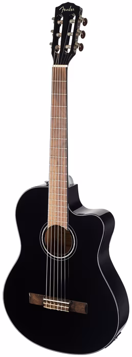 Fender CN-140SCE Nylon WN BK - Klasická elektroakustická gitara