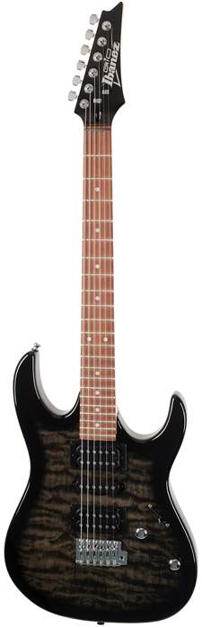 Ibanez GRX70QA Transparent Black Sunburst - Elektrická gitara