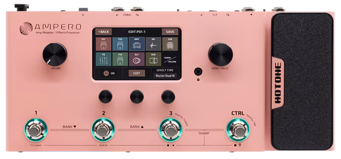 Hotone Ampero Pink Limited Edition - Gitarový multiefekt