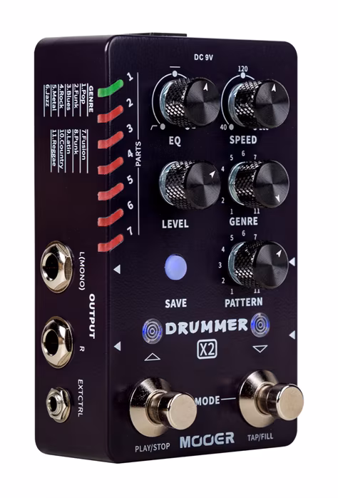 Mooer Drummer X2 - Bicí automat