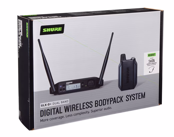 Shure GLXD14+ HEADSET SYSTEM W/SM35 - Bezdrôtová hlavová súprava
