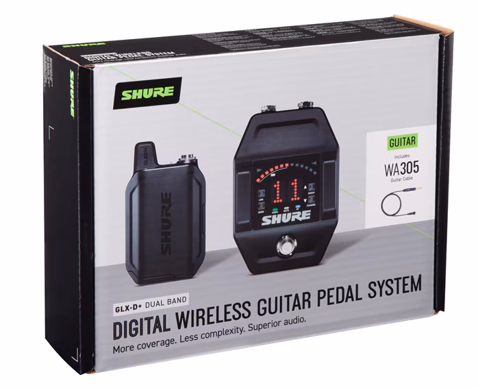 Shure GLXD16+ GUITAR PEDAL SYSTEM - Gitarová/basgitarová bezdrôtová súprava