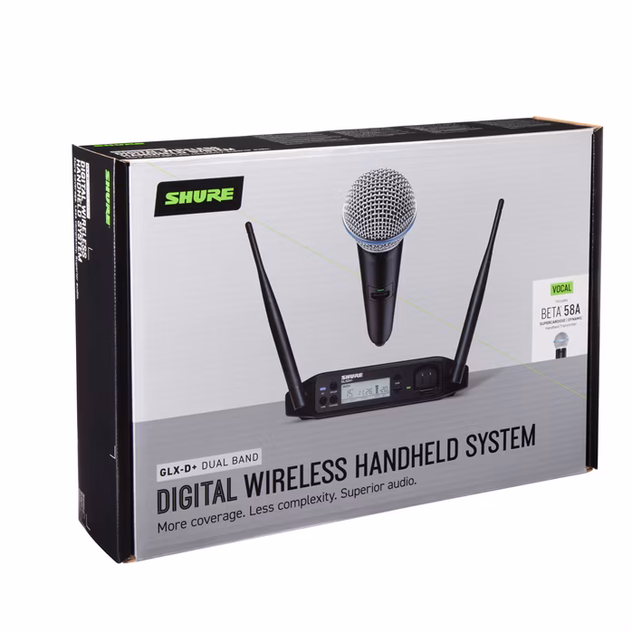 Shure GLXD24+ VOCAL SYSTEM W/BETA58A - Vokálna bezdrôtová súprava