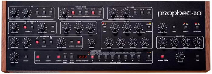 Sequential Prophet-10 Desktop Module (rozbalené) - Analógový syntezátor