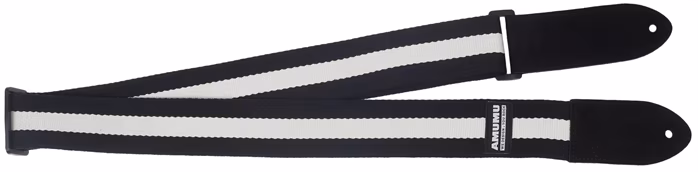 Amumu Black & White Stripes Strap - Gitarový popruh