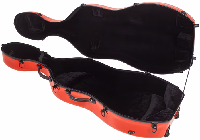 Bacio Instruments Fiberglass Cello Case RD 4/4 - Puzdro na violoncello