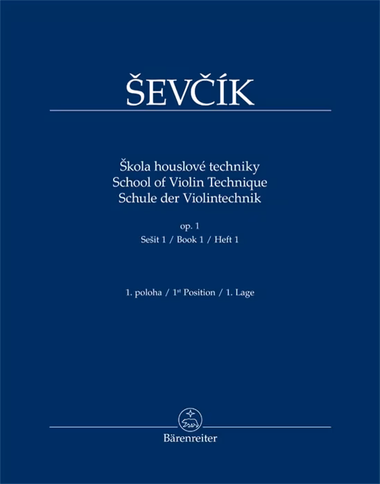 KN Otakar Ševčík - Škola houslové techniky op. 1, sešit 1, 1. poloha - Škola hry na husliach