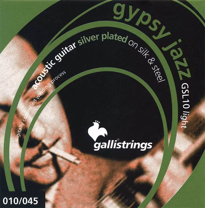 Galli GSL10 Gypsy Guitar Silk & Steel Light     - Kovové struny na akustickú gitaru