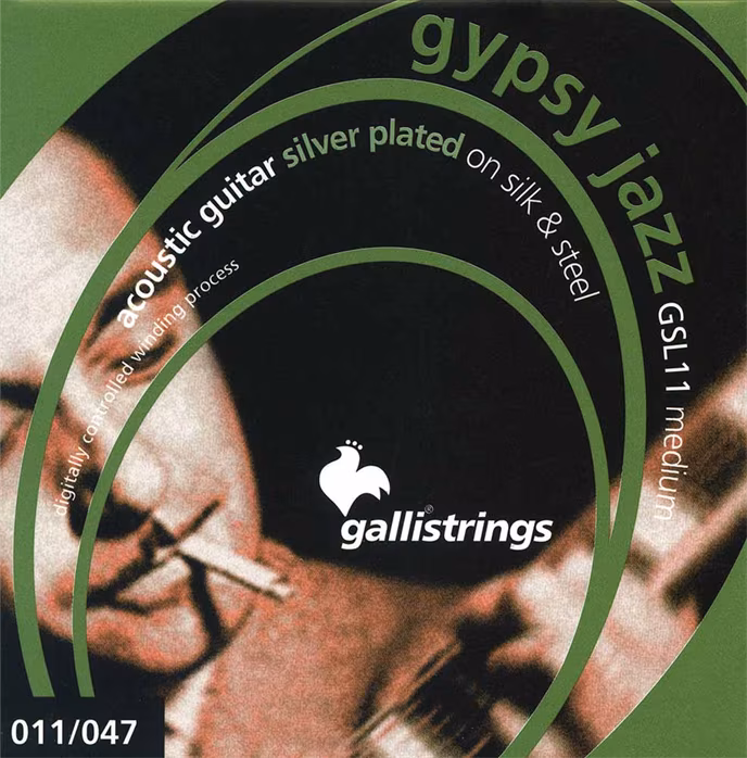 Galli GSL11 Gypsy Guitar Silk & Steel Medium     - Kovové struny na akustickú gitaru