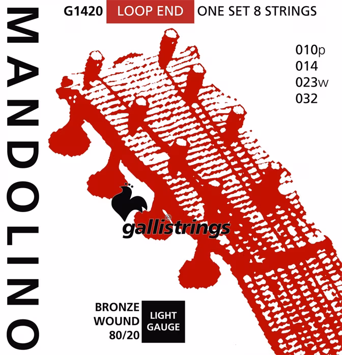 Galli G1420 Mandolino 80/20 Bronze - Struny na mandolínu