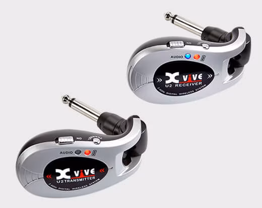 Xvive U2 Silver - Gitarová/basgitarová bezdrôtová súprava