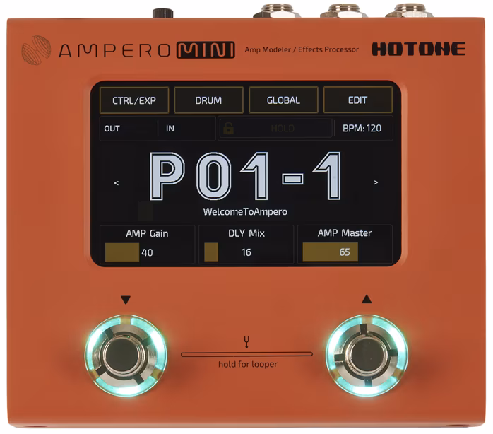 Hotone Ampero Mini Orange - Gitarový multiefekt