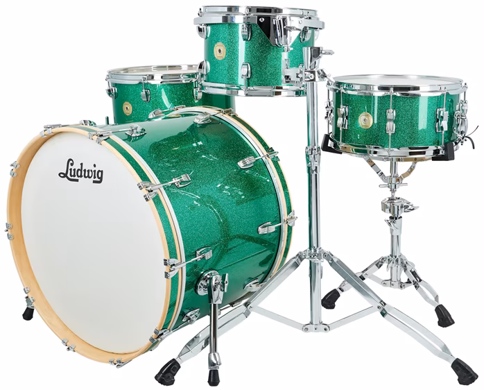 Ludwig Continental Green Sparkle - Súprava bicích