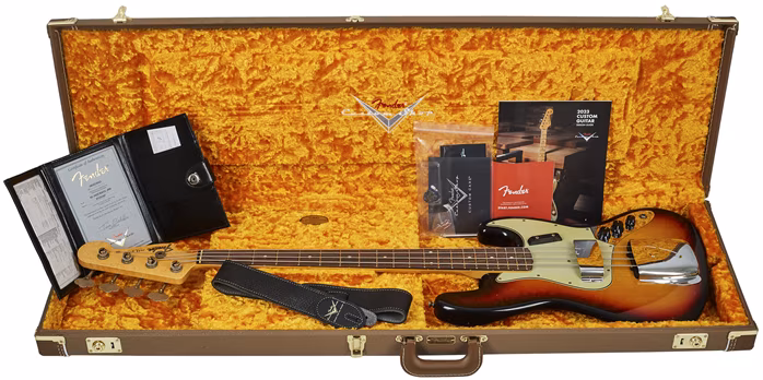 Fender Custom Shop 62 Jazz Bass JRN Relic RW - Elektrická basgitara