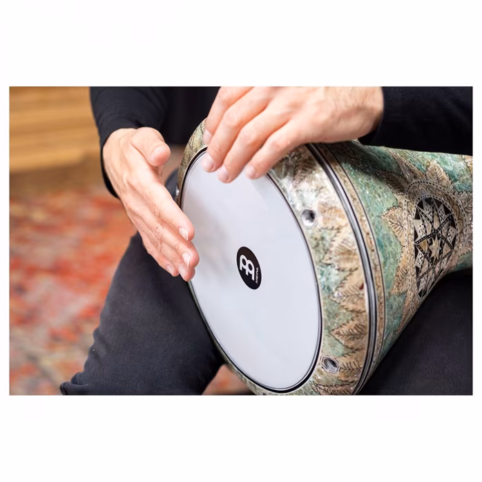 Meinl AEED4 9" Doumbek Mosaik Queen White Pearl - Doumbek