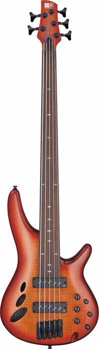 Ibanez SRD905F Brown Topaz Burst Low - Elektrická bezpražcová basgitara