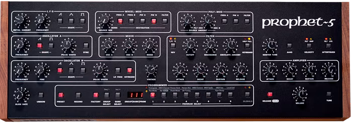 Sequential Prophet-5 Desktop Module (rozbalené) - Analógový syntezátor