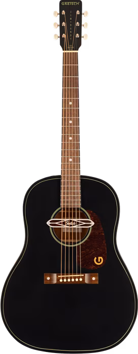 Gretsch Deltoluxe Dreadnought BLK - Elektroakustická gitara