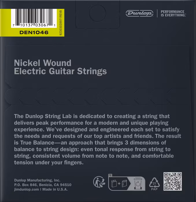 Dunlop DEN1046 - Struny na elektrickú gitaru