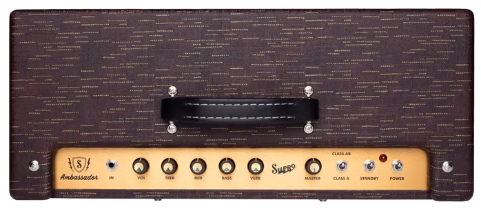 Supro Ambassador Custom Burgundy Gold Scandia - Gitarové lampové kombo