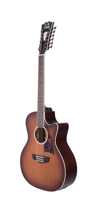 D'Angelico Premier Fulton Grand Auditorium 12-String CE Caramel Burst - Dvanásťstrunová elektroakustická gitara