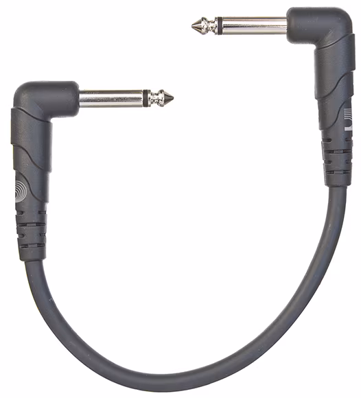 D'Addario PW-CGTP-305 Classic Series Patch Cable, Right-Angle, 3-pack, 6" - Spájací kábel