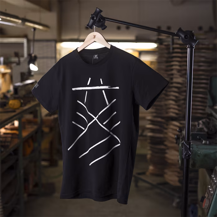 Furch Black T-shirt print bracing 3XL - Tričko