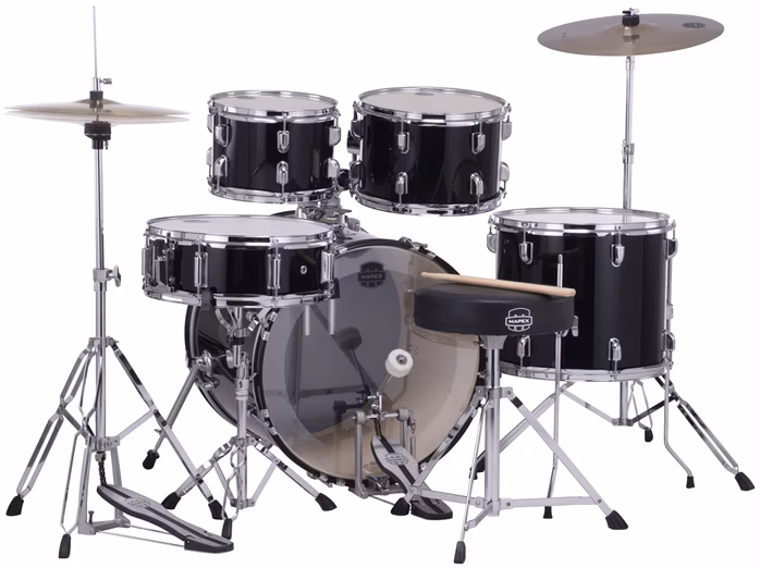 Mapex Comet Studio Set Dark Black - Súprava bicích s činelmi