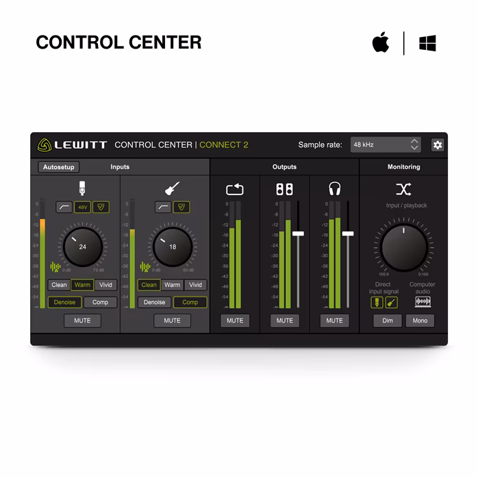Lewitt CONNECT 2 - USB zvuková karta