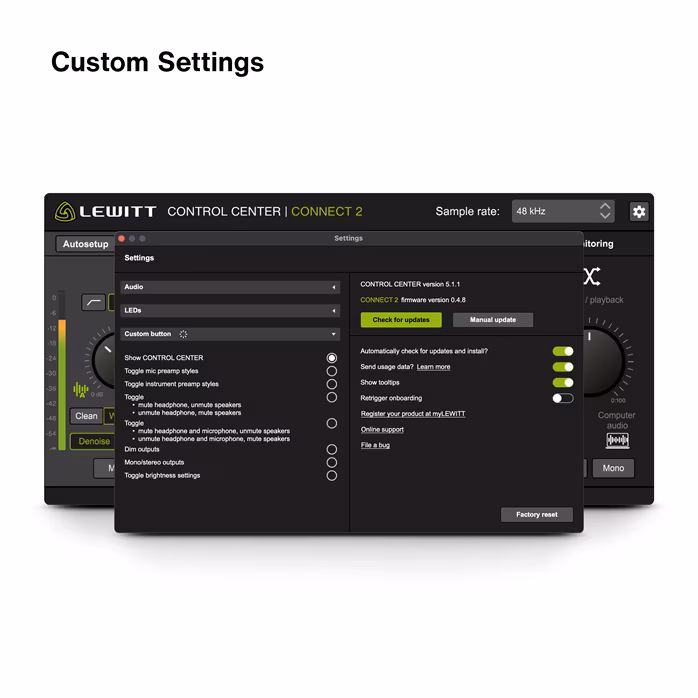 Lewitt CONNECT 2 - USB zvuková karta