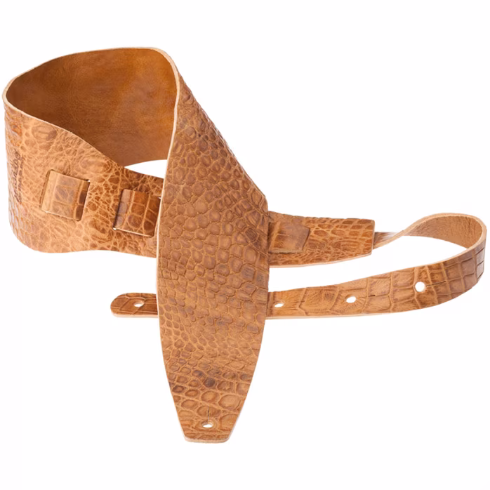 Magrabò Holes HC Embossed Cocco Pros Brown 10 cm - Gitarový popruh