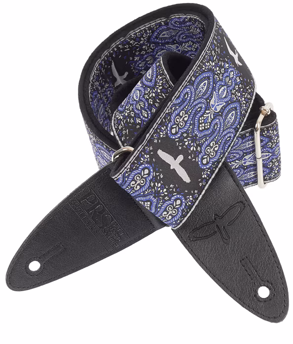 PRS 2" Guitar Strap, Custom Jacquard Birds Fleur, Violet - Gitarový popruh