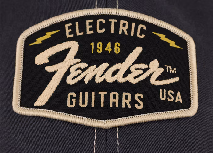 Fender Transition Logo Patch Hat,Blk/Stone - Šiltovka