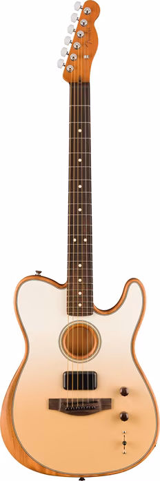Fender Finneas Acoustasonic Telecaster RW CPF - Elektroakustická hybridná gitara