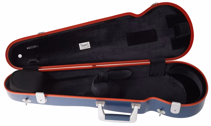 Bam GRAFFITI Hightech Contoured Violin case Blue - Puzdro na husle