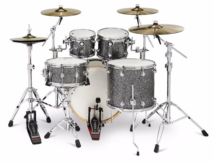 DWe 5-Piece Black Galaxy Finish Ply Kit - Elektroakustická bicia súprava