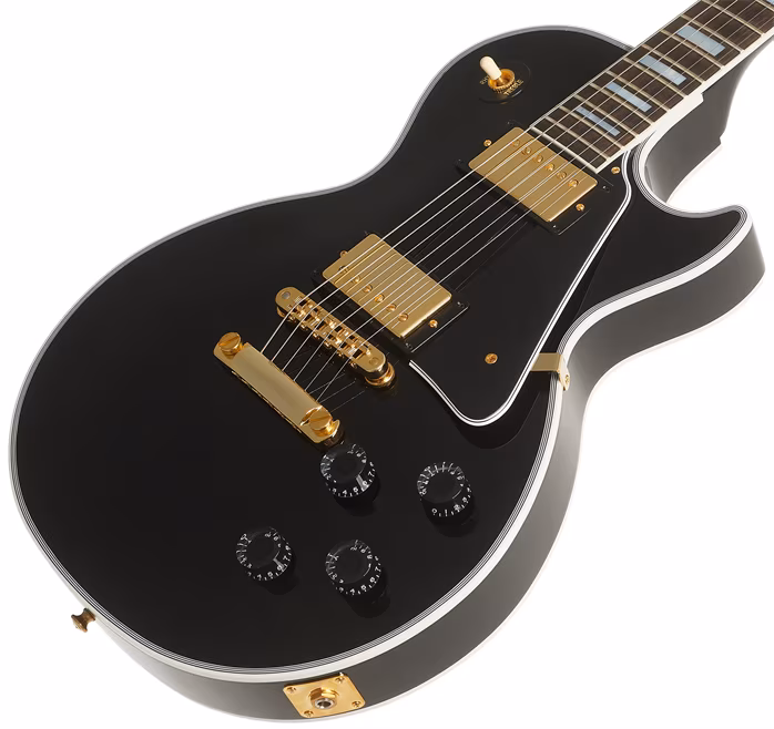 Gibson Custom Les Paul Custom w/ Ebony Fingerboard Gloss Ebony (použité) - Elektrická gitara