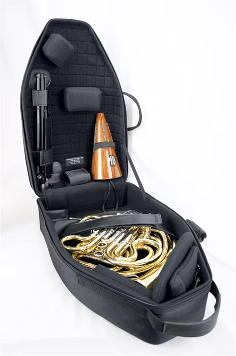 Marcus Bonna MB-5St XL, Black Nylon and Rim Orange with Sheet Music Bag - Puzdro pre lesný roh