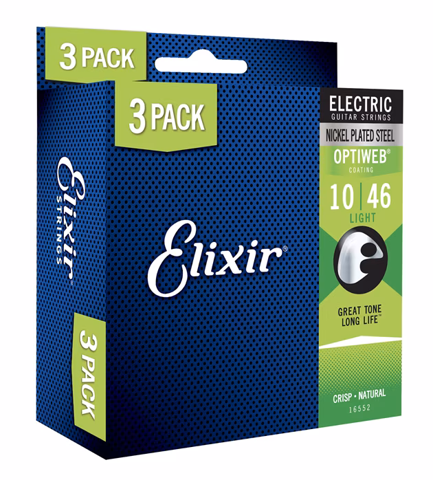 Elixir Optiweb Light 3-Pack - Struny na elektrickú gitaru