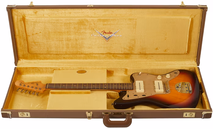 Fender Custom Shop 59 250K Jazzmaster Journeyman Relic RW Chocolate 3-Color Sunburst - Elektrická gitara