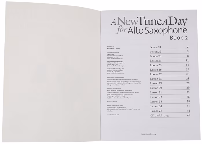 MS A New Tune a Day: Alto Saxophone - Book 2 - Škola hry na saxofon