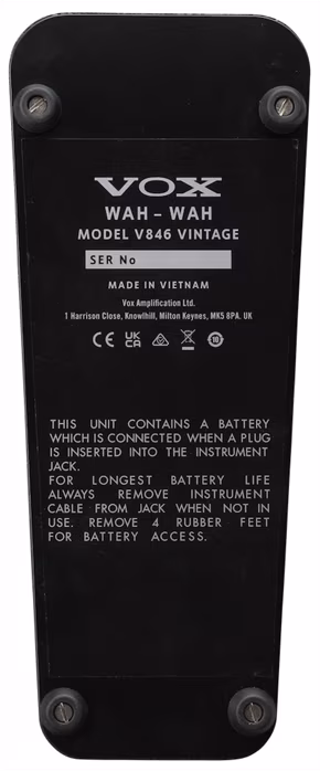 Vox V846 Vintage Wah - Wah Wah pedál