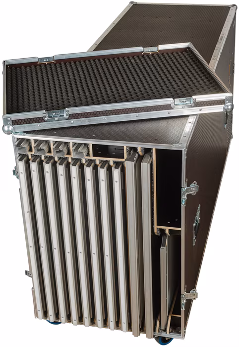 Razzor Cases HEXA Case for folded interpreter cabin 9mm, 100mm wheels - Transport case