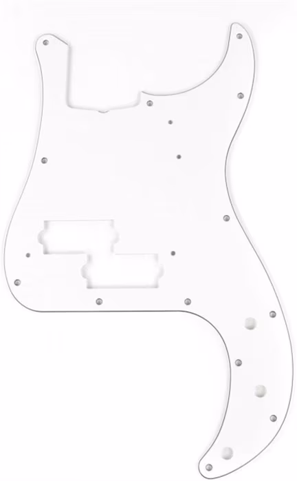 Fender Pickguard, Precision Bass®, 13 Hole, W/B/W, 3-Ply - Pickguard